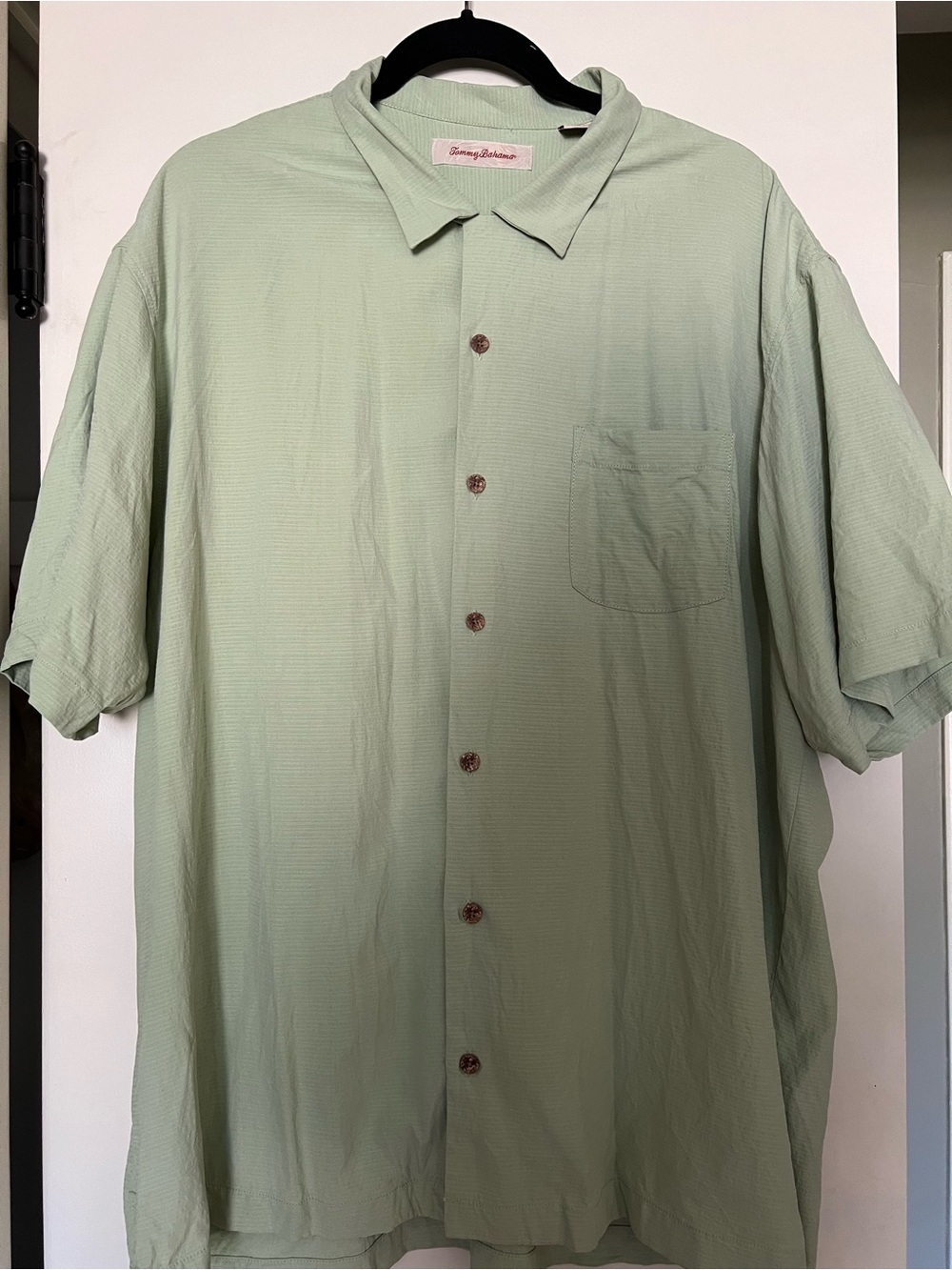 Tommy Bahama XL Light Sage Green Short Sleeve Shirt